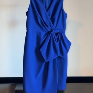 Eliza J Royal Blue Bow Detail Mini Dress